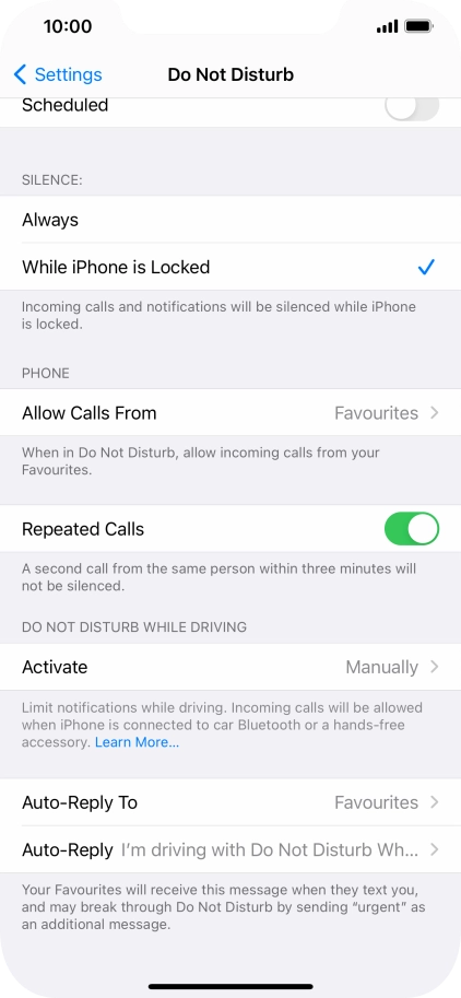 Press Auto-Reply To.