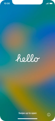 Slide your finger upwards starting from the bottom of the screen.