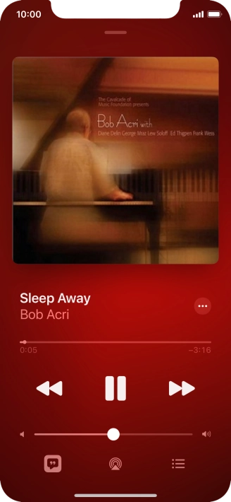 Press arrow right to go to the next audio file.