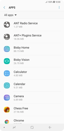 Press the required app.