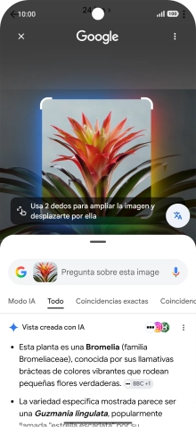 Sigue las indicaciones de la pantalla para utilizar los resultados de búsqueda. Sigue las indicaciones de la pantalla para utilizar los resultados de búsqueda.