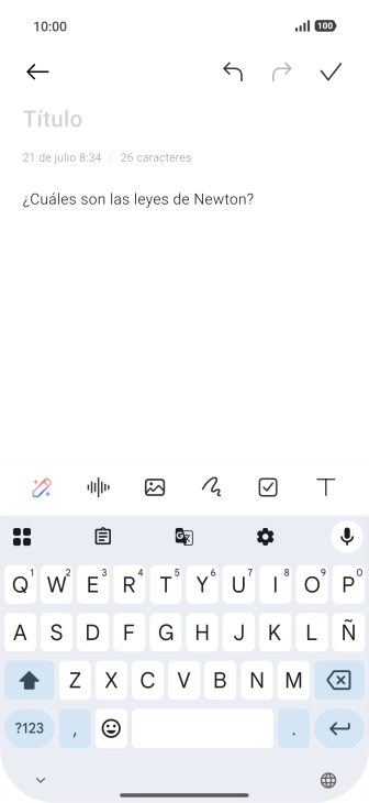Pulsa el icono de IA. Pulsa el icono de IA.