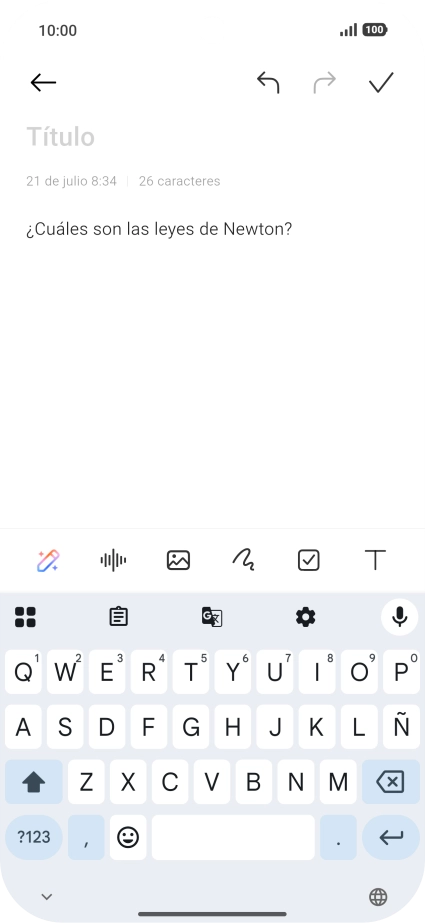 Pulsa el icono de IA. Pulsa el icono de IA.