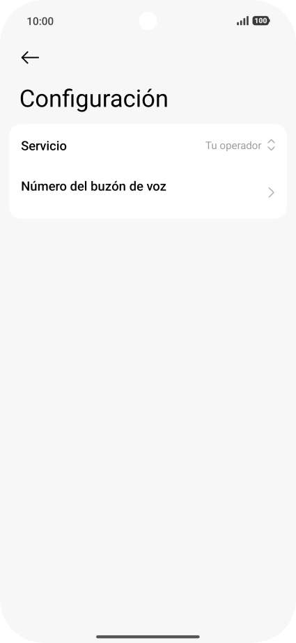 Pulsa Número del buzón de voz. Pulsa Número del buzón de voz.