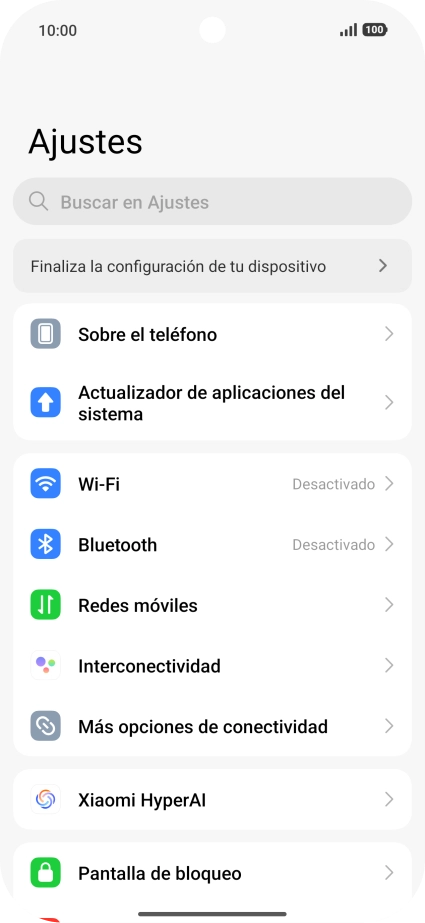 Pulsa Redes móviles. Pulsa Redes móviles.
