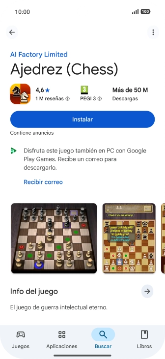 Pulsa Instalar y sigue las indicaciones de la pantalla para instalar la app. Pulsa Instalar y sigue las indicaciones de la pantalla para instalar la app.