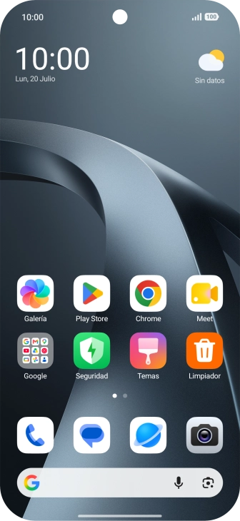 Desliza el dedo hacia abajo desde la parte superior derecha de la pantalla. Desliza el dedo hacia abajo desde la parte superior derecha de la pantalla.