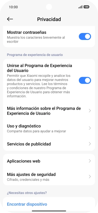 Pulsa Más ajustes de seguridad. Pulsa Más ajustes de seguridad.