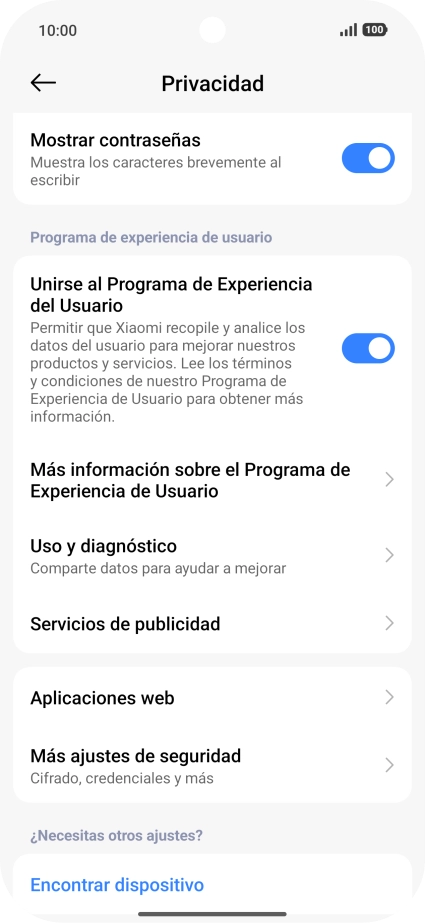 Pulsa Más ajustes de seguridad. Pulsa Más ajustes de seguridad.