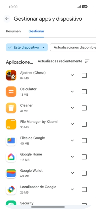 Pulsa la app deseada. Pulsa la app deseada.