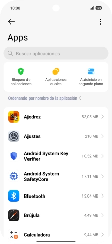 Pulsa la app deseada. Pulsa la app deseada.