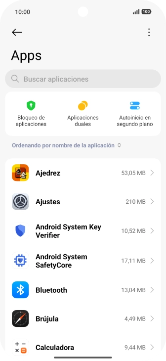 Pulsa la app deseada. Pulsa la app deseada.