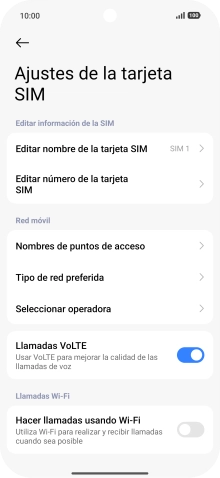 Pulsa Tipo de red preferida. Pulsa Tipo de red preferida.
