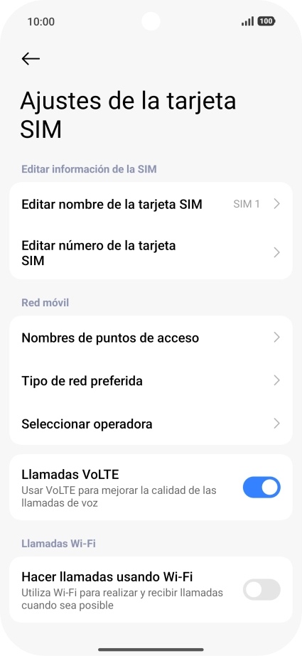 Pulsa Tipo de red preferida. Pulsa Tipo de red preferida.