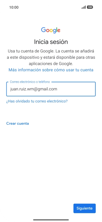 Pulsa Siguiente.