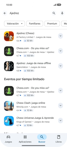Pulsa la app deseada. Pulsa la app deseada.