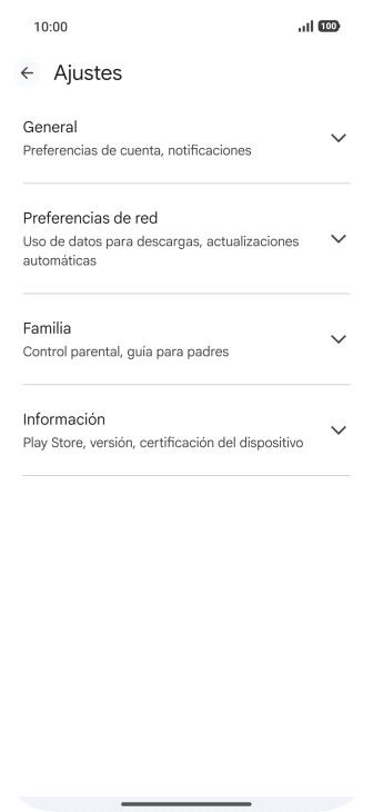 Pulsa Preferencias de red.