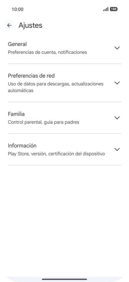 Pulsa Preferencias de red.