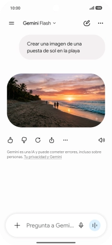 También puedes pedir a Gemini que genere una fotografía partiendo de tu descripción. También puedes pedir a Gemini que genere una fotografía partiendo de tu descripción.