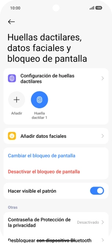 Pulsa los ajustes deseados para activarlos o desactivarlos. Pulsa los ajustes deseados para activarlos o desactivarlos.