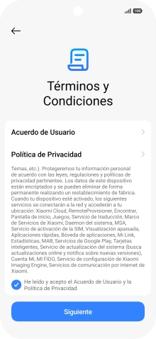 Pulsa Siguiente.