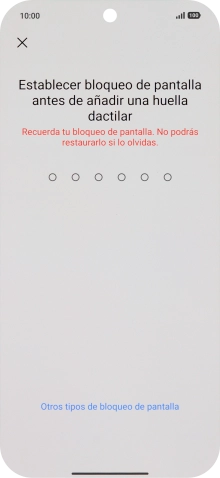 Pulsa Otros tipos de bloqueo de pantalla. Pulsa Otros tipos de bloqueo de pantalla.