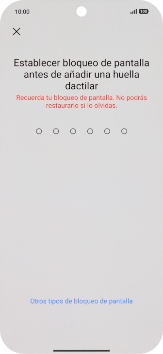 Pulsa Otros tipos de bloqueo de pantalla. Pulsa Otros tipos de bloqueo de pantalla.