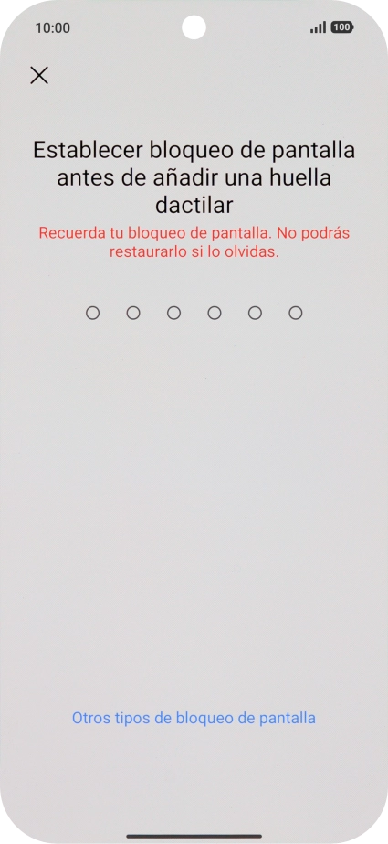 Pulsa Otros tipos de bloqueo de pantalla. Pulsa Otros tipos de bloqueo de pantalla.
