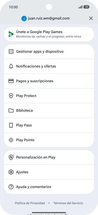 Pulsa Gestionar apps y dispositivo. Pulsa Gestionar apps y dispositivo.