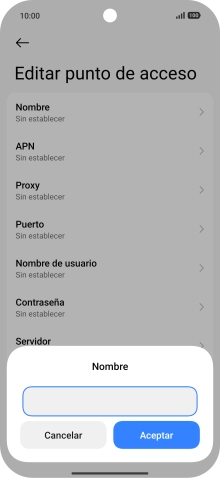 Introduce Vodafone Internet y pulsa Aceptar. Introduce Vodafone Internet y pulsa Aceptar.