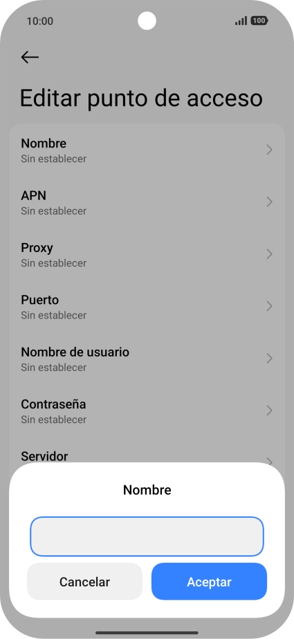 Introduce Vodafone Internet y pulsa Aceptar. Introduce Vodafone Internet y pulsa Aceptar.