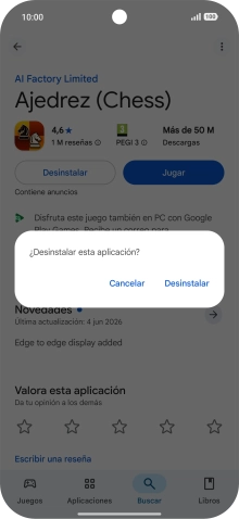 Pulsa Desinstalar. Pulsa Desinstalar.