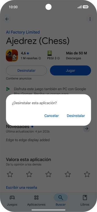 Pulsa Desinstalar. Pulsa Desinstalar.