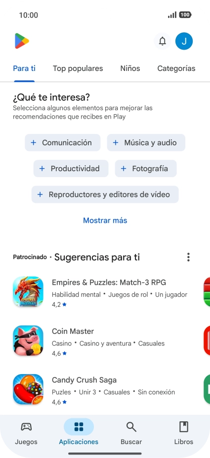 Pulsa el icono de perfil. Pulsa el icono de perfil.