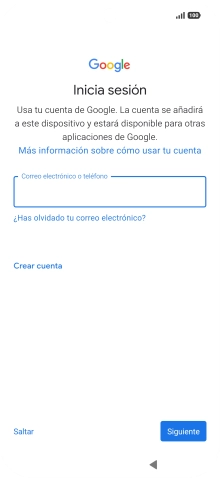 Sigue las indicaciones de la pantalla para terminar la activación.