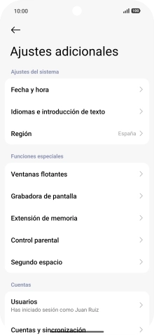 Pulsa Fecha y hora. Pulsa Fecha y hora.