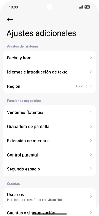 Pulsa Fecha y hora. Pulsa Fecha y hora.