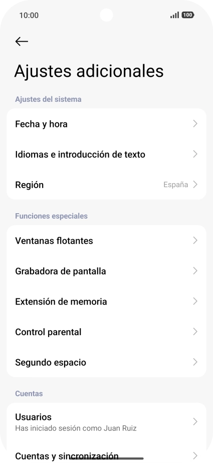Pulsa Fecha y hora. Pulsa Fecha y hora.