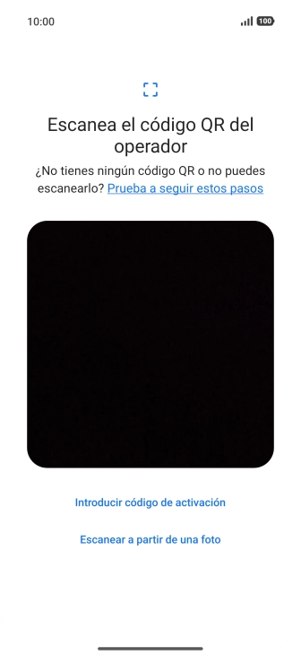 Coloca el código QR dentro del marco de la cámara del teléfono para escanearlo. Coloca el código QR dentro del marco de la cámara del teléfono para escanearlo.