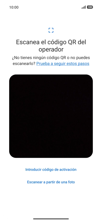 Coloca el código QR dentro del marco de la cámara del teléfono para escanearlo. Coloca el código QR dentro del marco de la cámara del teléfono para escanearlo.