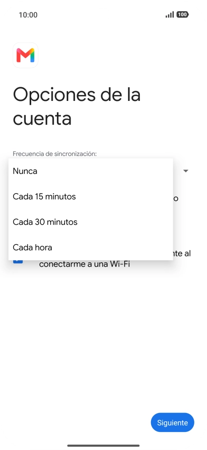 Pulsa el ajuste deseado. Pulsa el ajuste deseado.