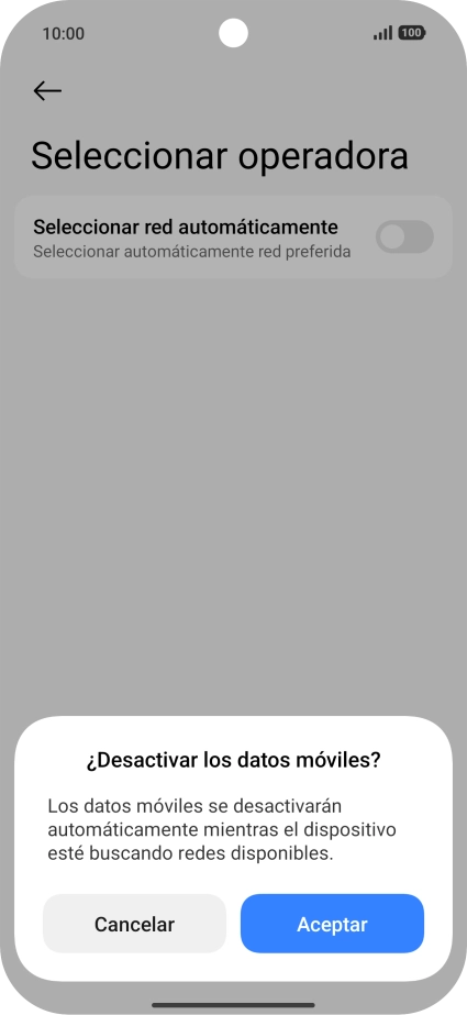 Pulsa Aceptar y espera mientras el teléfono está buscando redes. Pulsa Aceptar y espera mientras el teléfono está buscando redes.