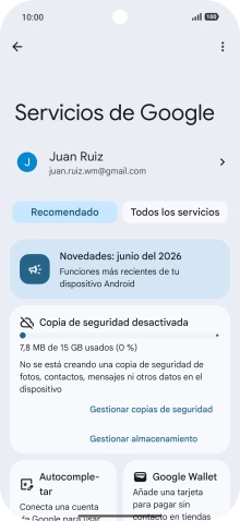 Pulsa Todos los servicios. Pulsa Todos los servicios.