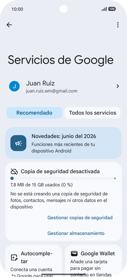 Pulsa Todos los servicios. Pulsa Todos los servicios.