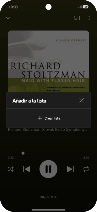 Pulsa Crear lista.