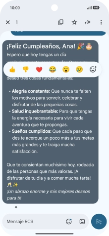 Pulsa la propuesta de texto de Gemini durante unos instantes. Sigue las indicaciones de la pantalla para utilizar el texto propuesto. Pulsa la propuesta de texto de Gemini durante unos instantes. Sigue las indicaciones de la pantalla para utilizar el texto propuesto.