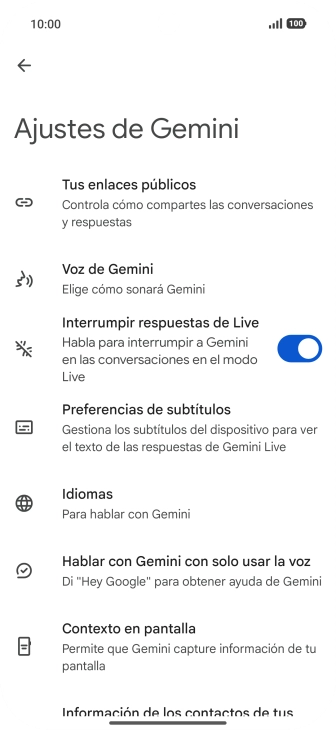 Sigue las indicaciones de la pantalla para seleccionar los ajustes deseados. Sigue las indicaciones de la pantalla para seleccionar los ajustes deseados.