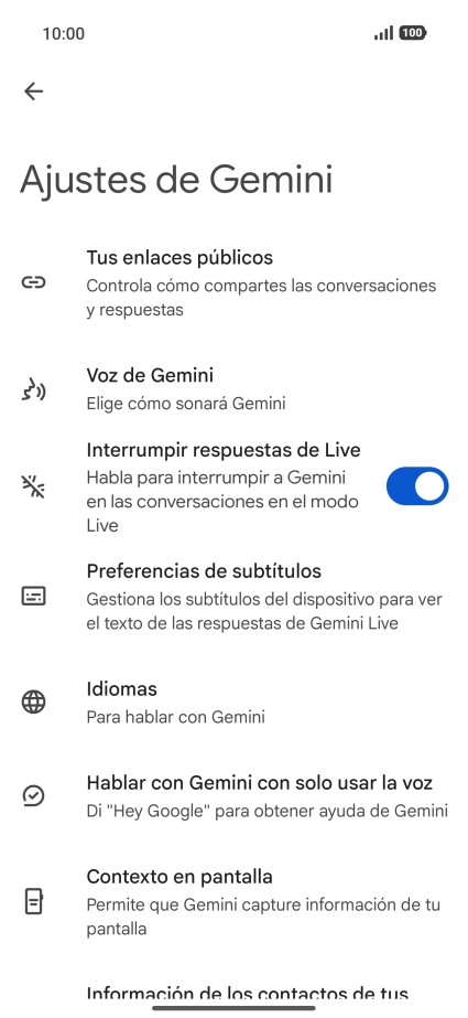 Sigue las indicaciones de la pantalla para seleccionar los ajustes deseados. Sigue las indicaciones de la pantalla para seleccionar los ajustes deseados.