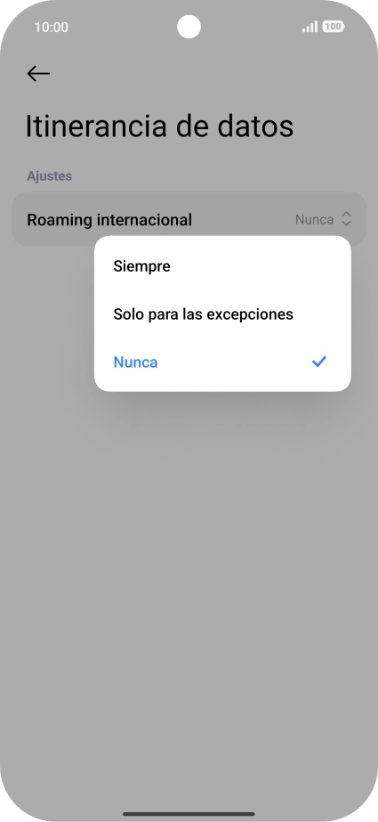 Pulsa el ajuste deseado para activar o desactivar la función. Pulsa el ajuste deseado para activar o desactivar la función.