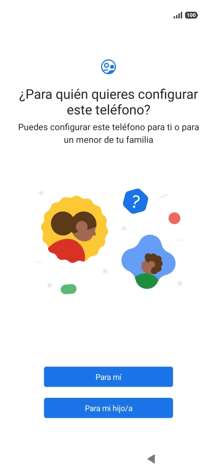 Pulsa Para mí.